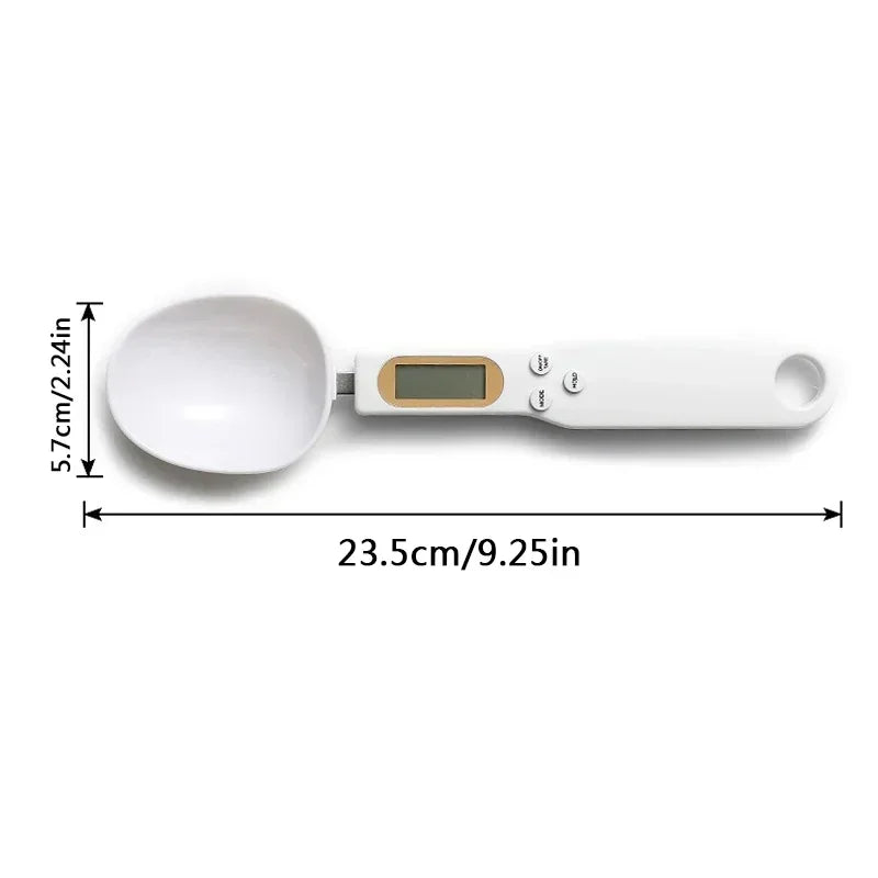 Cucharón medidor con báscula